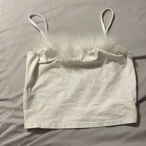 Fluffy tank top